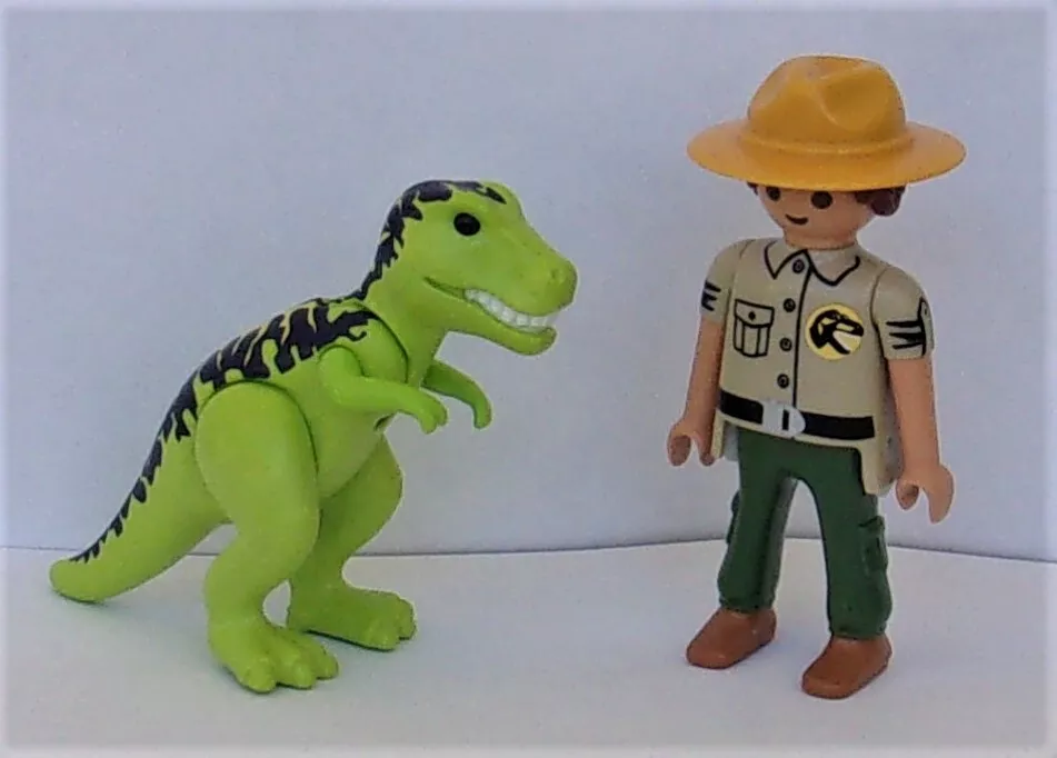 Playmobil Explorer Quad avec T-Rex Multicolore