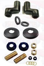 Oil Rubbed Bronze Clawfoot Bathtub Faucet Swing Arms - Adjusts From 3-3/8" - 9"