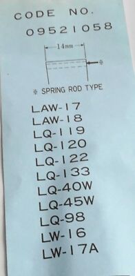 Bracelet De Montre CASIO - Compatible Modèles LAW17, LAW18, LQ119, LQ120, LQ122, LQ133, LQ40W - Neuf Sans étiquette