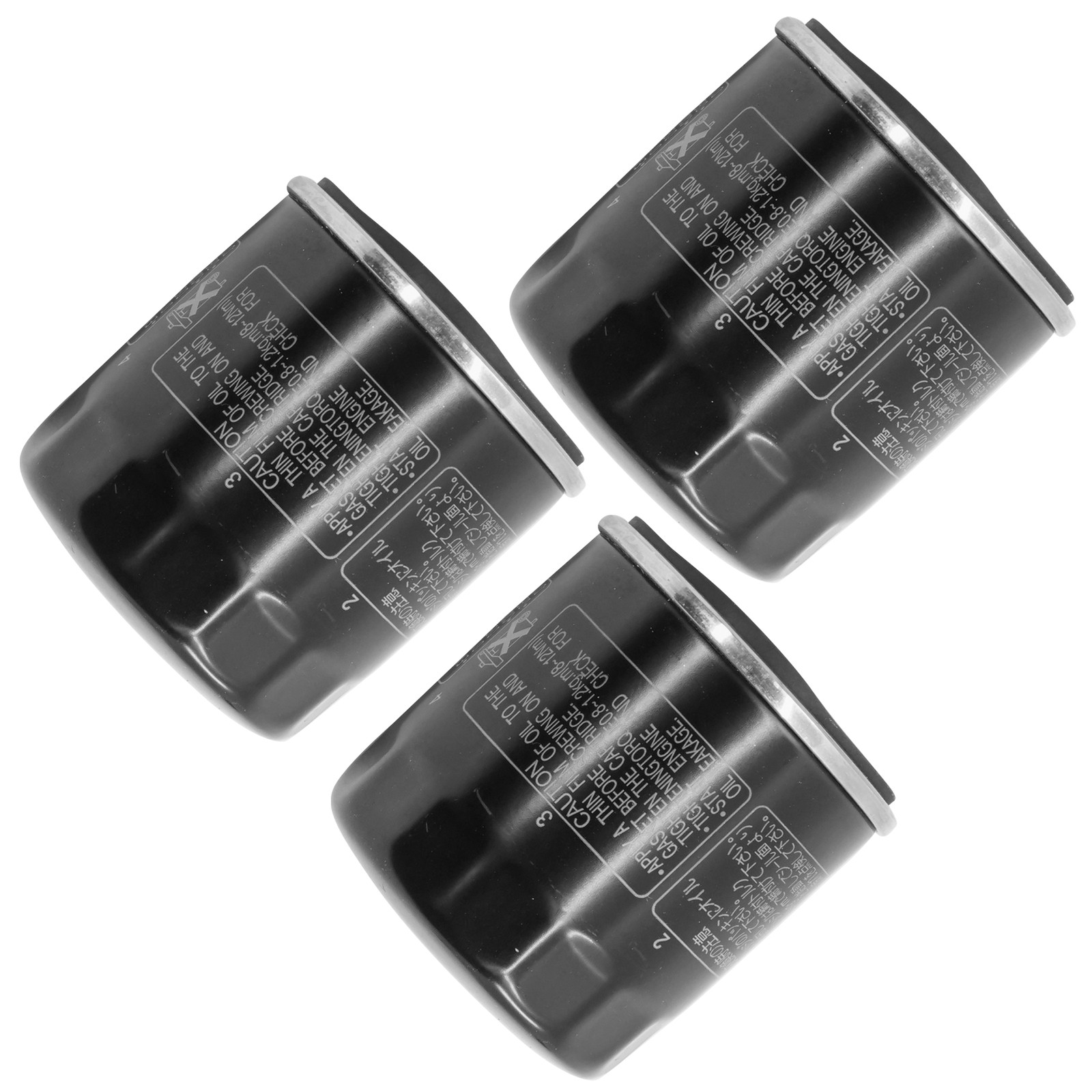 for Kawasaki KAF400 Mule 610 4X4 2005-2016 Oil Filter 3-Pack