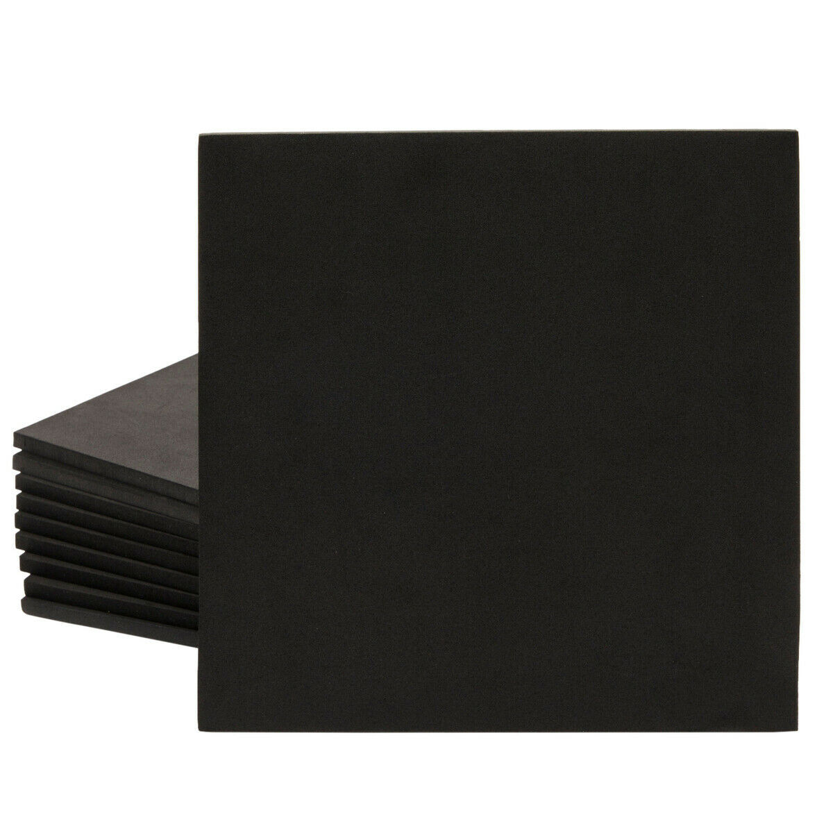 4 Sheets Adhesive Neoprene Rubber Sheet Sponge Foam Pad for Craft 12"x12"x0.8"