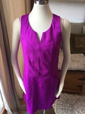 Ann Taylor Loft Orchid Purple Textured Shift Dress 6 Excellent