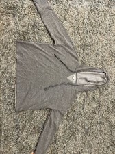 Colsie Women's French Terry Lounge Hooded Sweatshirt Gray Size XS