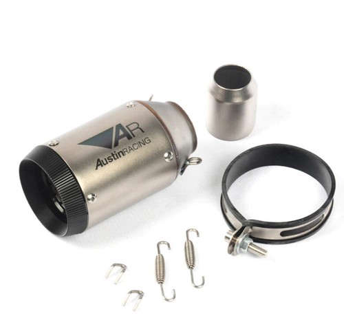 51mm Universal Slip on Motorcycle GP Exhaust CNC Carbon Fiber Escape Muffler - Picture 8 of 24