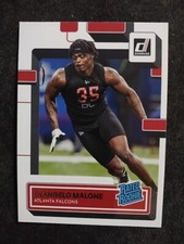 2022 Donruss Football Card DeAngelo Malone Rookie Atlanta Falcons #386. rookie card picture