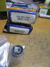 626 2RS 6mm x 19mm x 6mm Sealed Radial Ball Bearing QTY 2