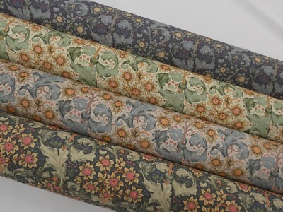 WILLIAM MORRIS ORCHIDEE Baumwolle Möbelgewicht digital bedruckter Stoff