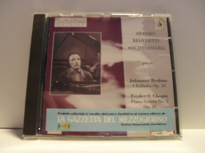 Brahms - 4 Ballades Op. 10 / Chopin - Piano Sonata No.2 Op. 35 -Michelangeli