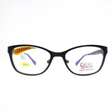 Chelsea Morgan CMM6002 PU Kids Eyeglasses Frames Purple Cat Eye 47-15-130