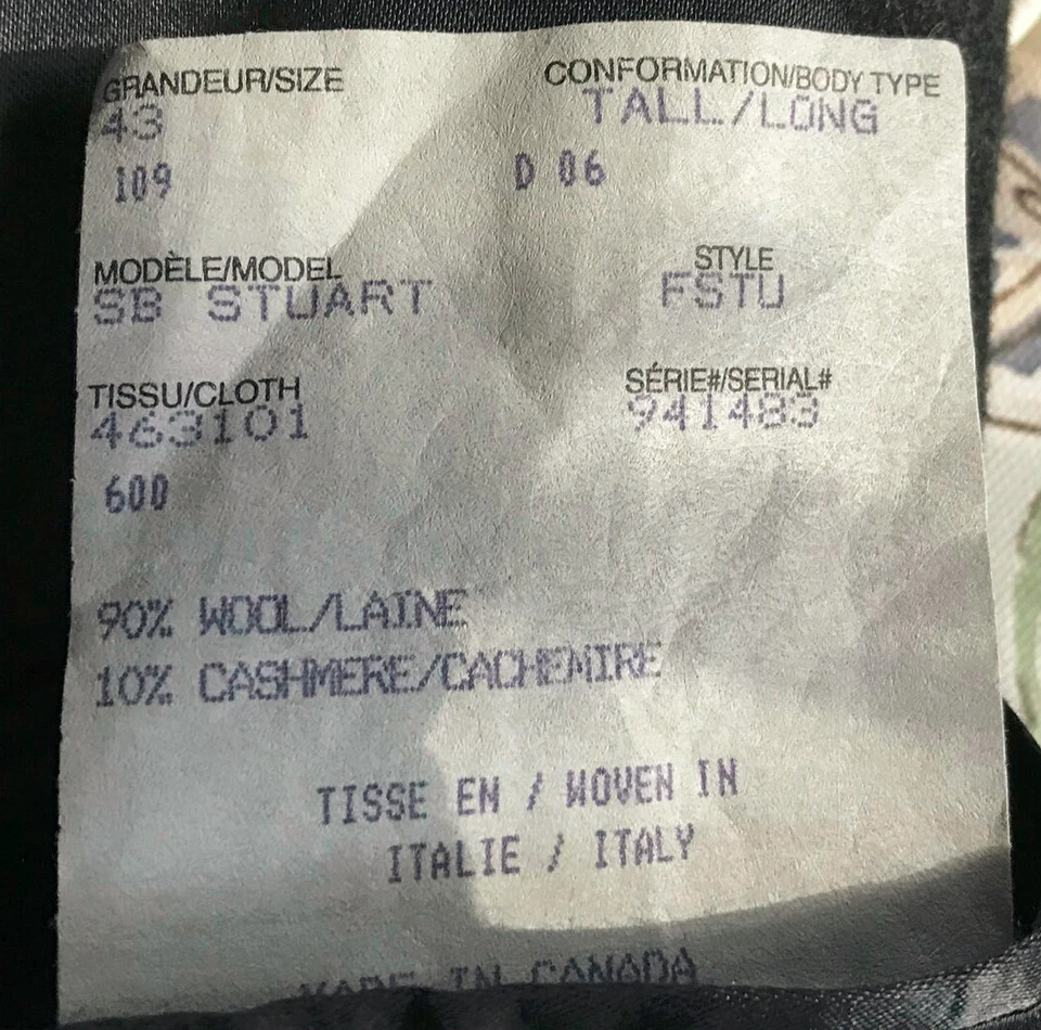 Paul Stuart wool/cashmere hidden placket coat - Image 3 of 3