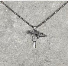 Gold Plated Uzi Necklace s 