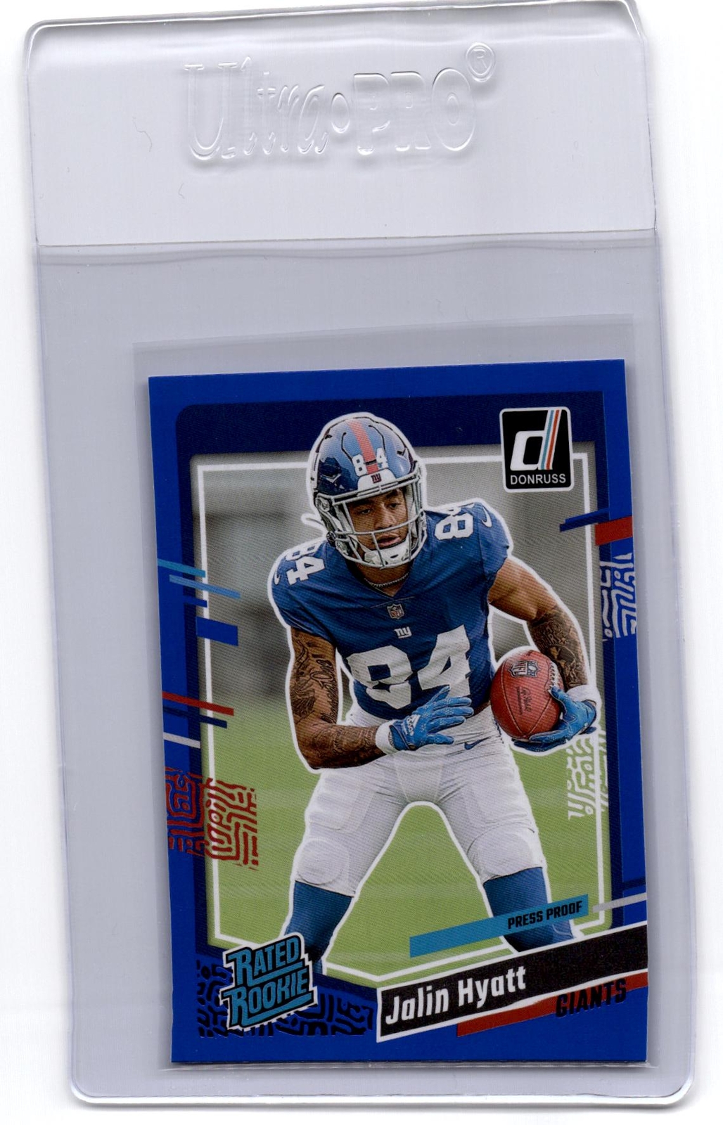 2023 Donruss #378 Jalin Hyatt Press Proof Blue