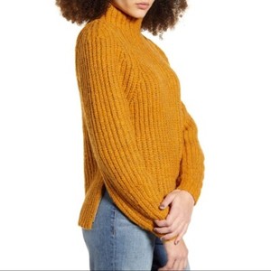 tan mock turtleneck