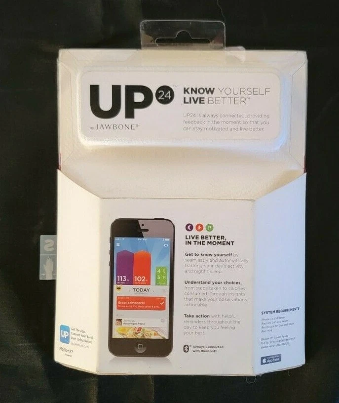 Up 24 By Jawbone Activity Tracker - Small - Persimmon Pink - Image 2 of 2