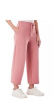 Member's Mark Women's Soft Sandwash Wide Leg Crop Pant - Pink XXL