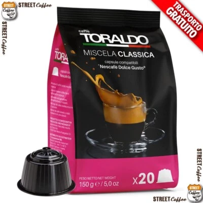 100 200 300 a 600 Capsule Caffè Toraldo Nescafè Dolce Gusto Miscela Classica