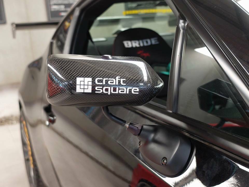 Craft Square carbon fiber style rear view mirrors CF style fits