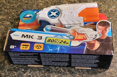 Zuru X Shot MK3 Gun Includes 12 Foam Darts XShot Toy Gun White