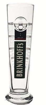 Brinkhoffs Bier Glas Bierglas EM 2012 Fußball Ukraine Pils Cup Gläser Stange Bar - Bild 1 von 4