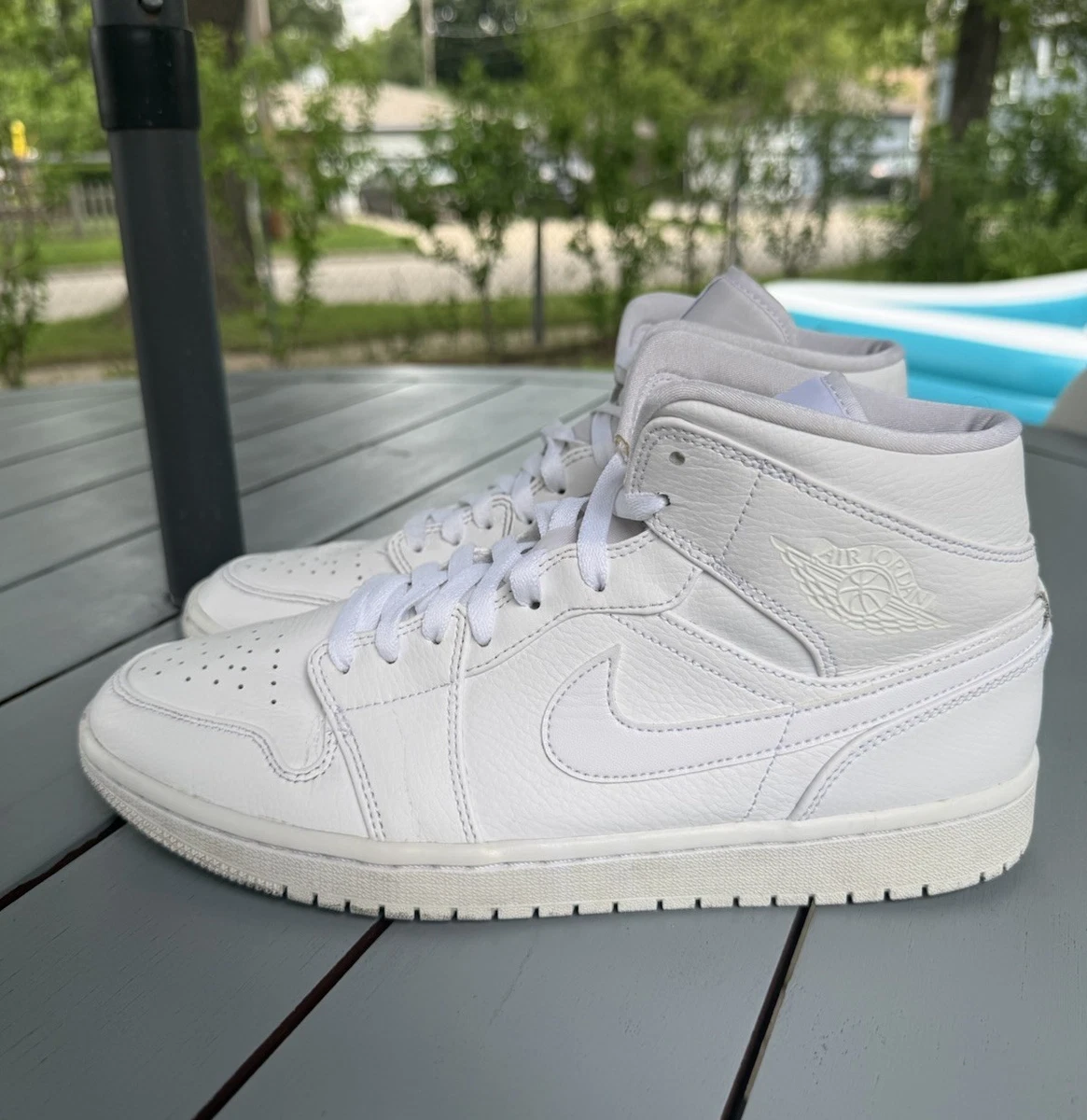 Jordan 1 Mid Triple White - огромный выбор по лучшим ценам | eBay