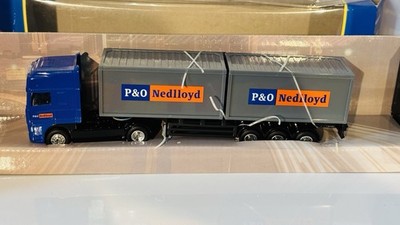 Corgi Superhaulers 1/64 Scale TY87004 DAF 95 Skeletal Trailer - P&O Nedlloyd
