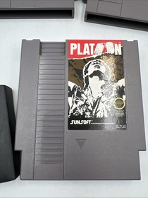 Lot of 3 Nintendo NES Game Cartridges Tested - Platoon,Blade Of Steel, Wrestling