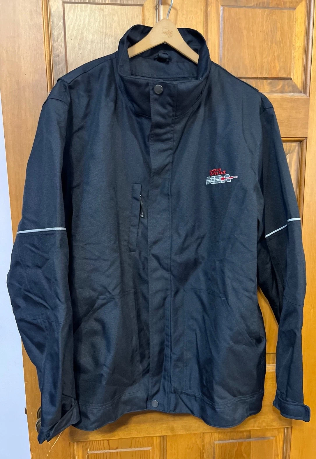 Men Sz XL ~ RARE National Dart Association NDA Team Dart Black Jacket NOS
