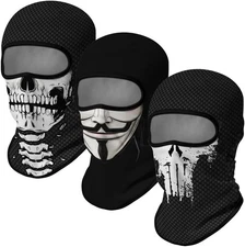 3PCS Balaclava Ski Mask Motorcycle Full Face Outdoor Tactical Style 20 