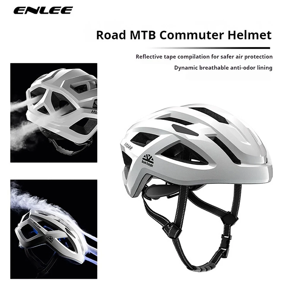 ENLEE Casco de Ciclismo Ultraligero Gorra de Seguridad Bicicleta de Carretera MTB Casco para Mujeres Hombres Foto 2 de 4