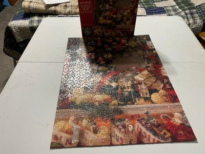 Lot of Two Springbok Puzzles. A Keepsake Christmas and Keepsake Santas 1990s