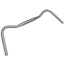 Soma Oxford Port Mann Handlebar - 6061-T6 Aluminum, 650mm, 22.2mm Grip, Silver