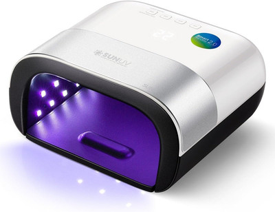 SUN3 Professional UV Light for Gel Nails, LED Nail Lamp for Gel Polish with 4-Ti