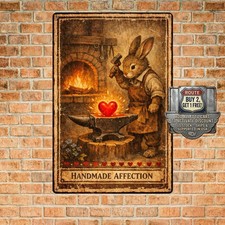 True Love Angel Blacksmith Metal Sign Vintage Art Plaque