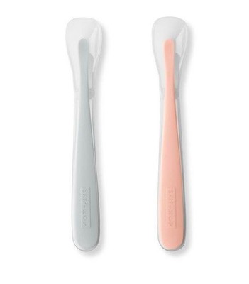 816523028731 Zestaw łyżeczek Easy-Feed Grey/Soft Coral Skip Hop