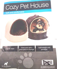 Indoor Pet House Soft Warm Fleece Pillow Washable Cozy Foldable Reversible