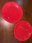 2 Fiesta FiestaWare Homer Laughlin 7.25" Salad / Bread Plates "SCARLET"   NEW
