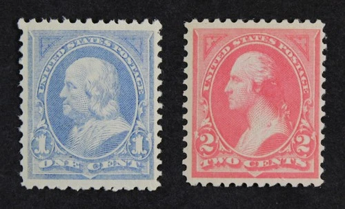 CKStamps: US Stamps Collection Scott#246 248 1c 2c Mint H OG