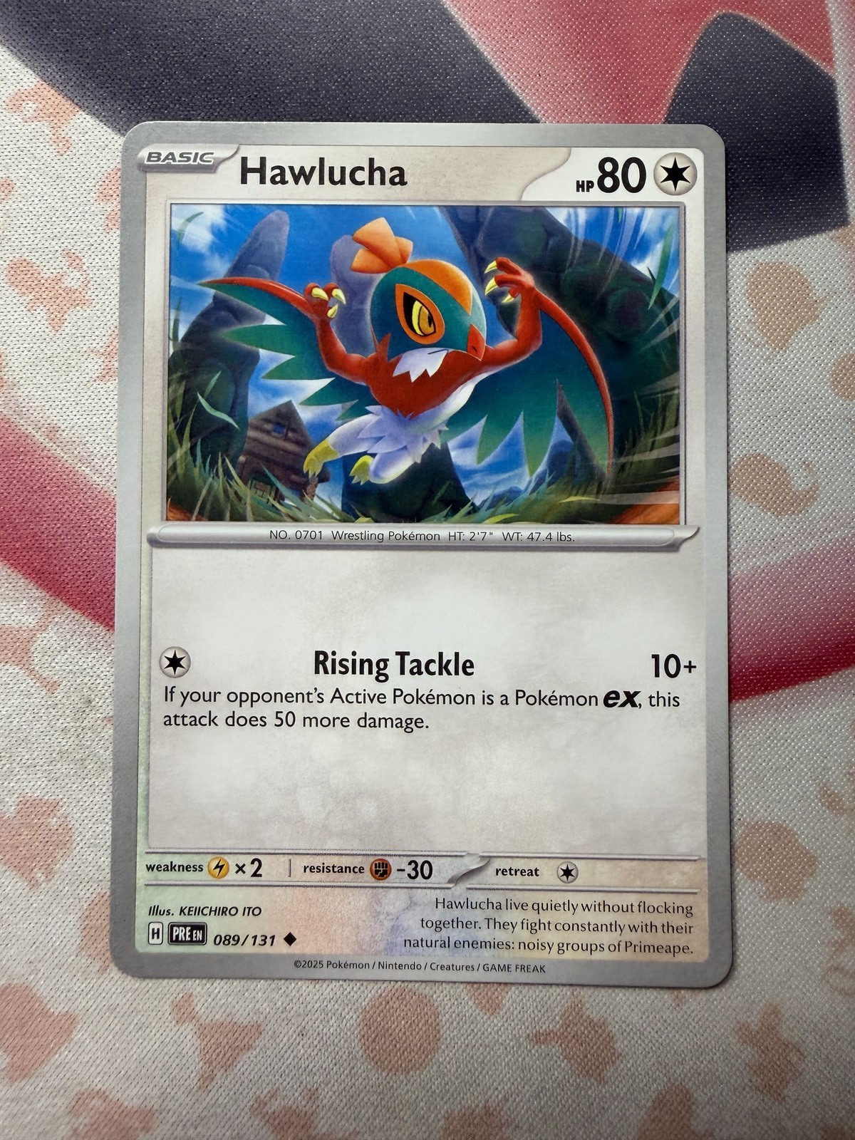 Hawlucha Uncommon SV: Prismatic Evolutions 089/131 NM English Pokemon Card