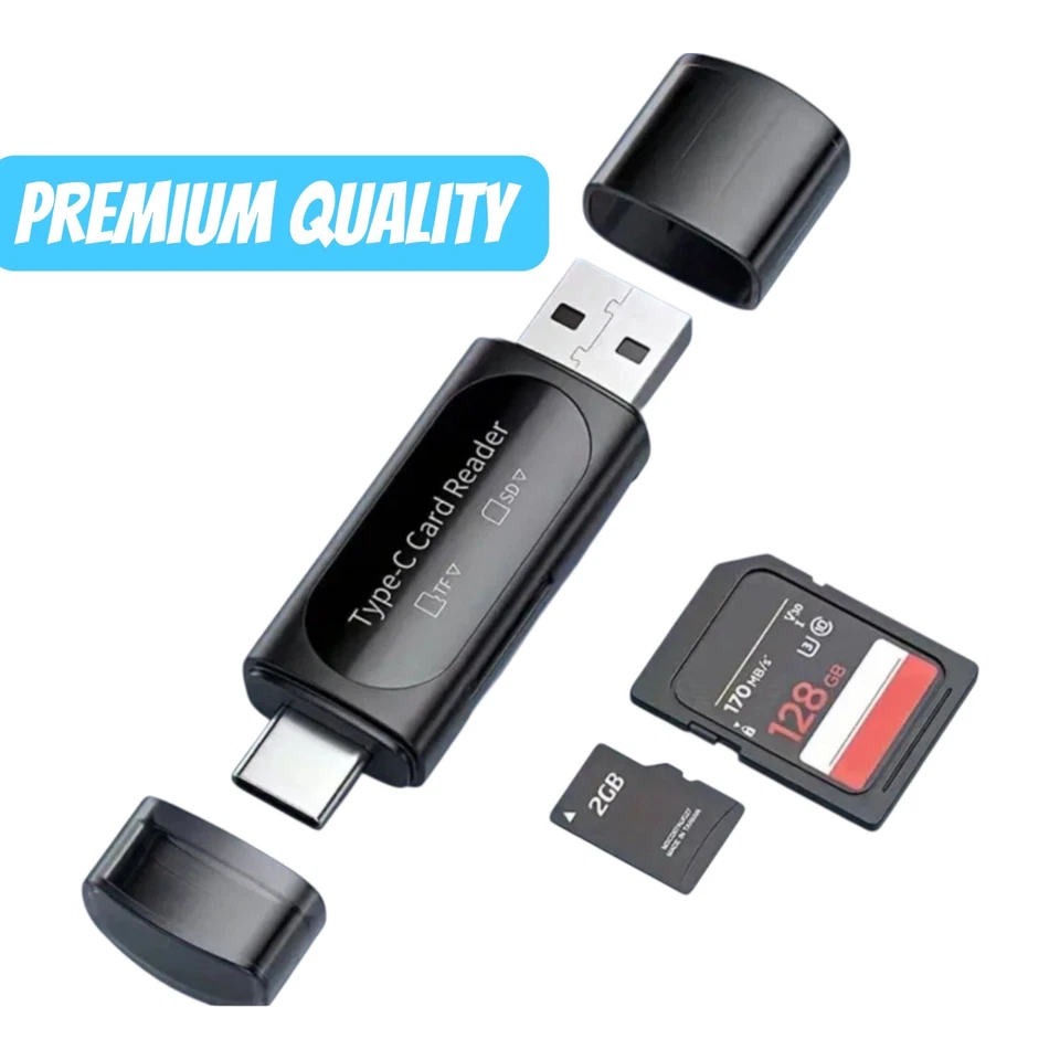 SD/Micro SD Card Reader Micro USB SD Card Adapter and USB to SD Memory Card Read - Image 2 of 4