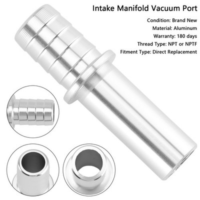 1/2'' Hose Barb Vacuum Port Fitting LS Truck Intake Manifold Rear Brake Boost LQ4