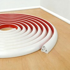 FLEXIBLE QUARTER ROUND MOLDING 118 INCH PEEL AND STICK SILICONE SHOE MOLDING