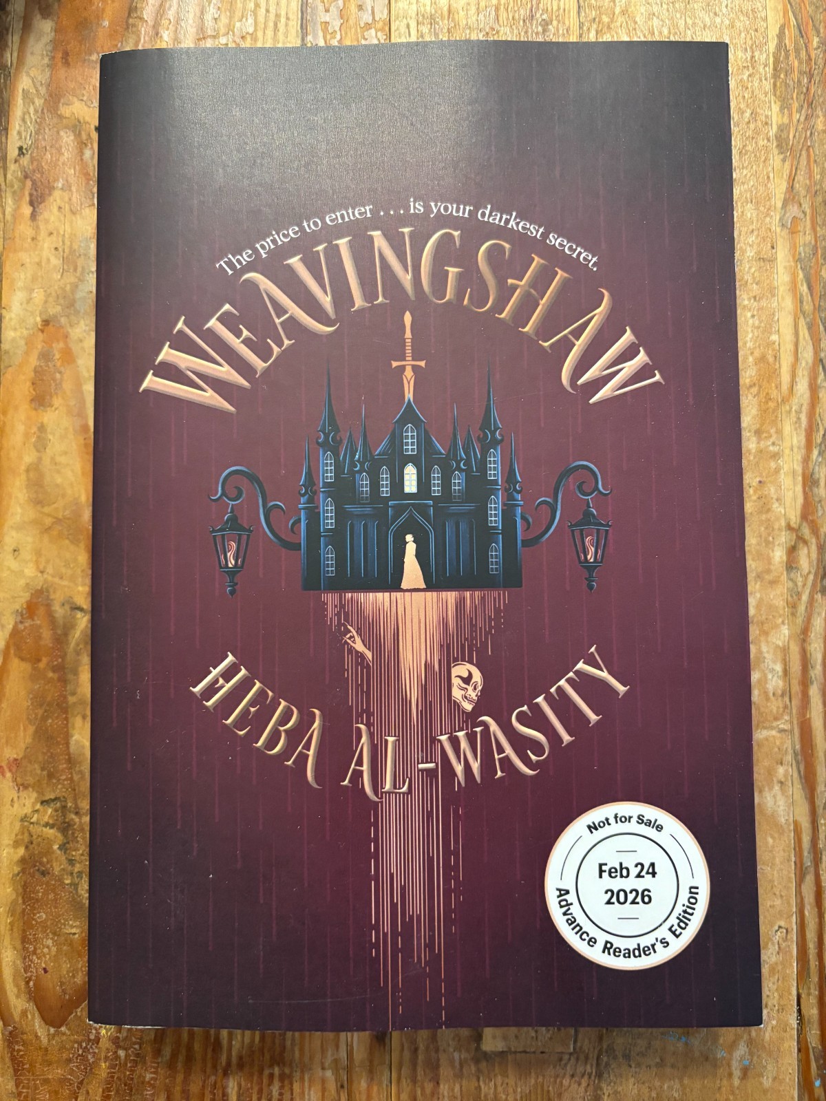 Heba Al-Wasity: Weavingshaw, ARC Advance Reading Copy, Pub 2/2026