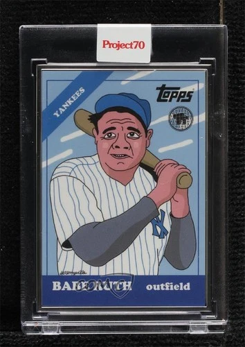 2021 Topps Project 70 Artist Proof Silver Frame /51 Babe Ruth Toy Tokyo #287 HOF