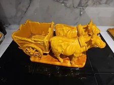 Clement Massier Golf Juan Les Pins Rare Earthenware Subject Forming Empty Pocket