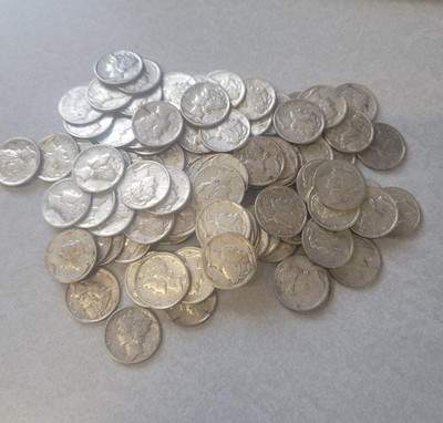 (10) Mercury Dimes 90% silver Random Dates