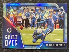 2020 Phoenix Football Adam Vinatieri Game Over Insert Silver Prizm Colts