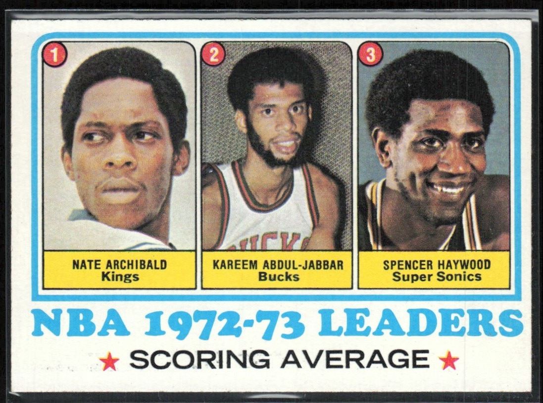 Archibald Kareem Abdul-Jabbar Haywood 1973-74 Topps #154 Kansas City