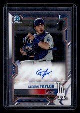 2021 Bowman Chrome #CPA-CT Carson Taylor Prospect Autographs