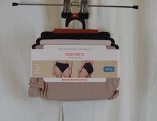 Warner's 3 Pack Women's Allover Breathable Hi-Cut Panty Multicolor Size M 8/10 