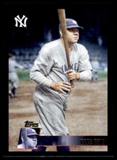 2025 Topps Archives Babe Ruth #144 Black Foilboard New York Yankees